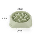 Pet Slow Feed Bowl Portable Dog Foods Bowl Prevent Obesity Feeder (Green) A