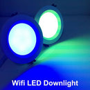 1X(4 Inch Multicolor Full Function Led Smart Downlight Round Ceiling Recess
