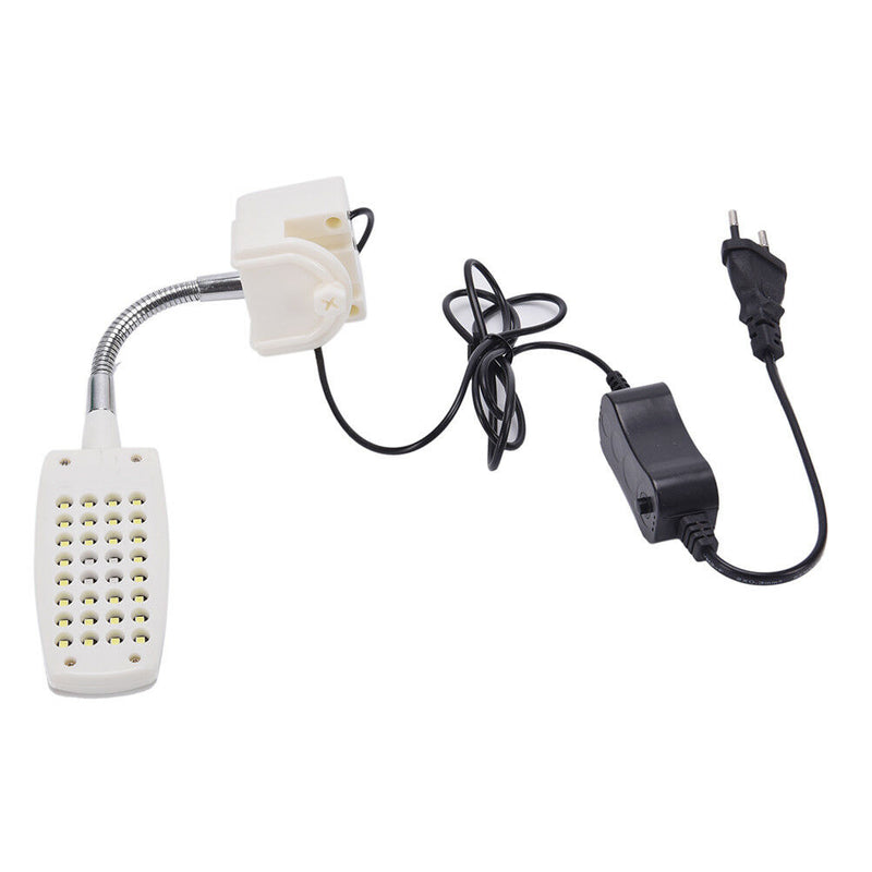 32 LED Aquarium Fish Tank Light Clamp Clip Flexible White & Blue Lighting Lamp #