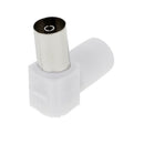 Right Angle 10x RF Female+10x RF Male Plug Coaxial Adapter For TV Aerial