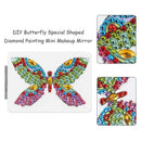 DIY Butterfly Special Shaped Diamond Painting Mini Makeup Mirror (XJ015)