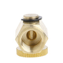 1/4" NPT Inline Brass Regulator Solid Compressed Air Pressure Valve Tool