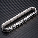Couple Germanium Titanium Steel Elastic Bracelet Stretch Bracelet Bangle Fo