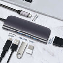5in1 Type C USB 3.1 to HDMI Type-C 3 USB 3.0 Adapter Hub For Macbook Pro