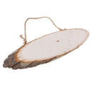 Natural Wood Log Slices Tree Bark Decorative Rustic Wedding Sign Plaque Home