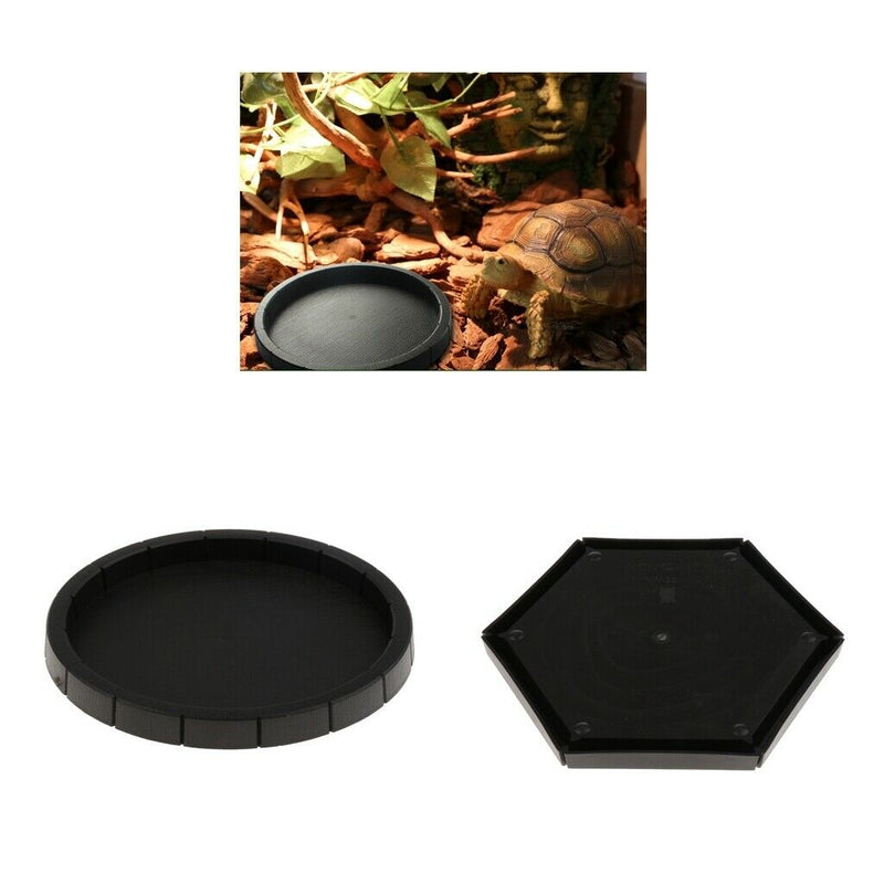 2 Pcs Mealworm Worm Feeder Bowl Food Water Dish for Reptile Vivarium Terrarium