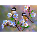 5D Diamond Painting Cherry Blossom Chickadees Bird Picture Handmade Rhinest Y7A4