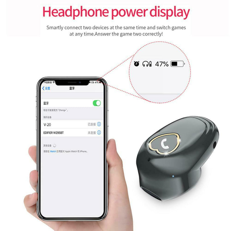 Smart Bluetooth 4.2 Sports Mic Headset Wireless Handsfree Stereo Hifi Headphones