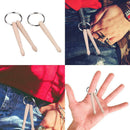 Mini Drum Sticks Keychain Wood Drumsticks Percussion Key Ring Chain Keyring