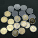 100Pcs 30mm Clear Plastic Round Coin Cases Capsules Container Holder dfg QHY