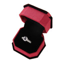 Flocking Octagonal High-grade  Ring Box Jewelry Gift Box Packaging Box