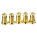 5 Pcs SMA Female Nut Bulkhead Crimp Straight RF Coax Connectors Adapters I1O4