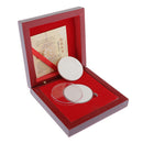 Wooden Coin Display Case Storage Box For 1 Coin of 40mm, with Coin Gaskets