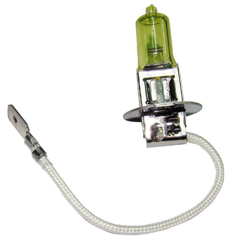 2PCS Car Vehicle H3 100W Hyper Yellow Halogen HeadLight Bulb High Beam Fog Lamp