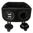 Dual Boat Caravan Car USB Cigarette Lighter Socket Splitter 12V Charger Ada