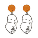 Creative Face Dangle Ear Stud Women Fashion Casual Drop Earrings Jewelry