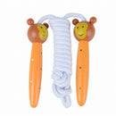 Childrens Wooden Handle Skipping Rope Animal Colourful Cartoon Zoo I1X1