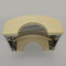 9.4x7.5'' Stainless Corner Sauna Light Shade Semi-Circular Lamp Shade Cover