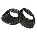 2pcs Carbon Fiber Style For Alfa Romeo Giulia 2016 2017 2018 ABS Chrome Fro F4S3