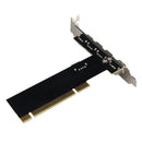 PCI To USB 2.0 Expansion Card Controller Adaptor Hub Converter For PC