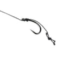 6x Ready Tied Hair Rigs Barbless Curved Hook with Bait Stops Dumbbell Stop/ Z5U9