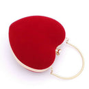 Heart Shaped Diamonds Women Evening Bags Chain Shoulder Purse Day Clutches