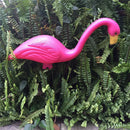 Pink Lawn Pond Flamingo Plastic Garden Party Ornament Decor Looking Down