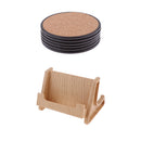 Wooden Drink Pad Coasters holder set for Protect Dinning Table Coaster