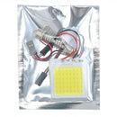 8Pcs 48SMD COB White Panel LED T10 Car Interior Panel Light 12V Dome Lamp Bulb ^