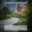 1pcs Solar Powered 3 Modes Streetlight LED Flame Garden Lamp Torch Lights A