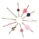 10pcs/Bag Baby Girls Headbands Lace Elastic Photo Photography Prop Hairband