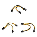 3PCS PCI-E 6-pin to 2x 6-pin Power Splitter Cable PCI Express Extension Cord