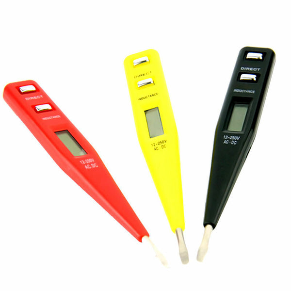 12V-250V AC DC Digital Electrical Tester Pen Voltage Inductance Detector A Tw