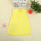 Kids Girl Print Embroidered Dress Summer O Neck Sleeveless Mini Dress (H A