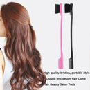 2pcs Double Sided Edge Control Brushes Salon Hair Styling Hairdressing Comb A