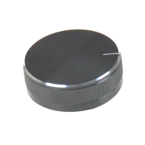 1PC Black Aluminum Volume Control Knob Amplifier Wheel 30*10mm S &h