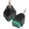 5pcs 3.5mm (1/8inches) Stereo Audio Male to AV 3-Screw Terminal Female Conn B8H1