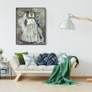 Painting By Numbers Kit DIY Wedding Dress Canvas Oil Art Picture Craft