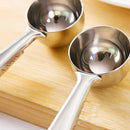 10 Pcs Scoop With Clip,2-In-1 Stainless Steel Coffee Scoop And Bag Clip For