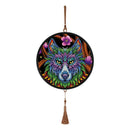 DIY Diamond Painting Full Drill Wolf Mural Coffee Tassel Home Wall Pendants