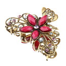 5Pcs Women's Metal Butterfly Flower Rhinestone Hair Claw Clamps Hair Clips