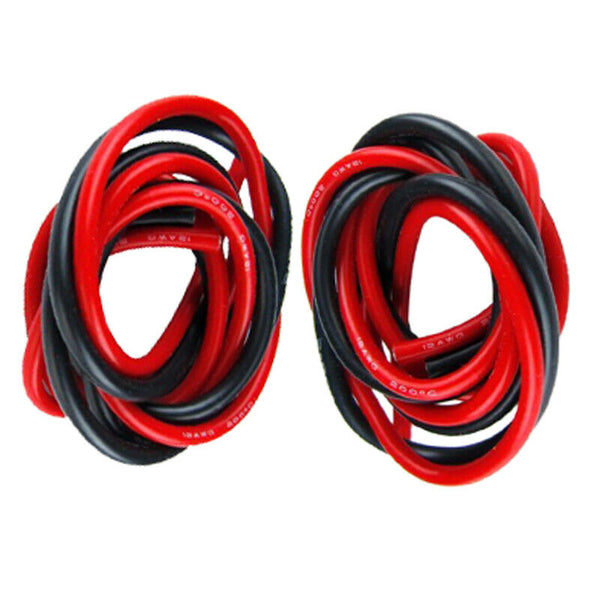 1 packet 2 pieces 14 gauge 1 meter silicone cable fine beach 14 AWG, black  B5P8