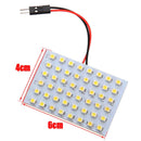 2x Car Vehicle Interior Panel Light 48 SMD LED T10 Festoon Dome Bulb Lamp Dzjo