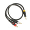 Dual Shielded 3.5mm Male to 2RCA Male Stereo Audio Adapter Cord 0.5m