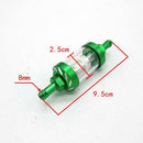 Green Motorcycle Inline Petrol Fuel Filter for Pit Dirt Bike - 8mm 5/16"