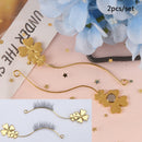 2pcs/set Eye Makeup tool Eyelash Style Display Board Tweezer Eyelash CurlerTo BX