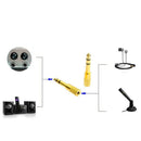 6.35mm Male to 3.5mm Female Plug Stereo Audio Earphone Adapter Converter