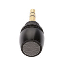 Mini Plug in Vocal Instrument Condenser Microphone 3.5mm Mono TS Plug Black