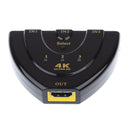 HDMI Switch 4K x 2K 3 Port 3x1 HDMI Switcher for HDTV Xbox Blu-ray Player