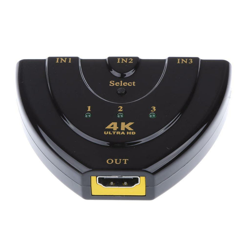 HDMI Switch 4K x 2K 3 Port 3x1 HDMI Switcher for HDTV Xbox Blu-ray Player